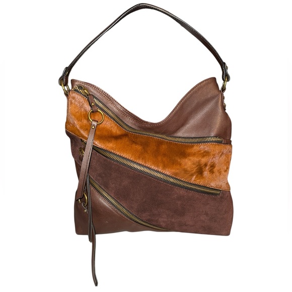 Sharif Handbags - Sharif Shoulder Bag - Leather, Suede, Calf Hair LIKE NEW